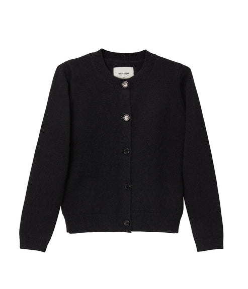 JIL Button-Front Cardigan | Color: Black - variant::black