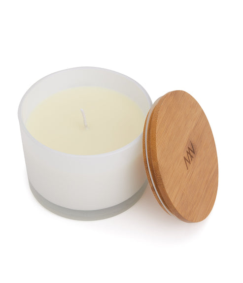 Life Is Sweet Large Soy Candle | Color: White - variant::white