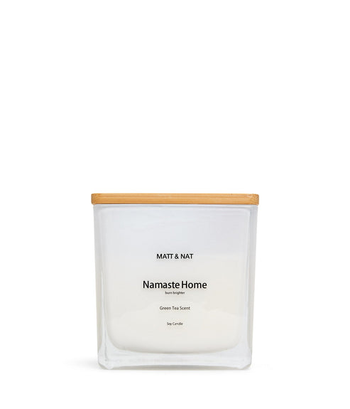 Namaste Home Large Soy Candle | Color: White - variant::white