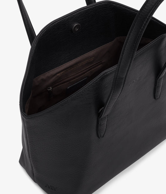 Baxter Vegan Crossbody Tote Bag - Dwell | Color: Black - variant::black