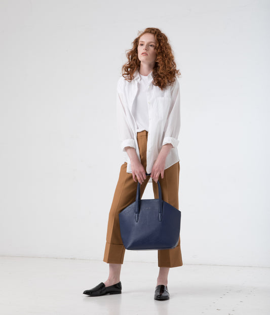 Baxter Vegan Crossbody Tote Bag - Dwell | Color: fig- variant::fig