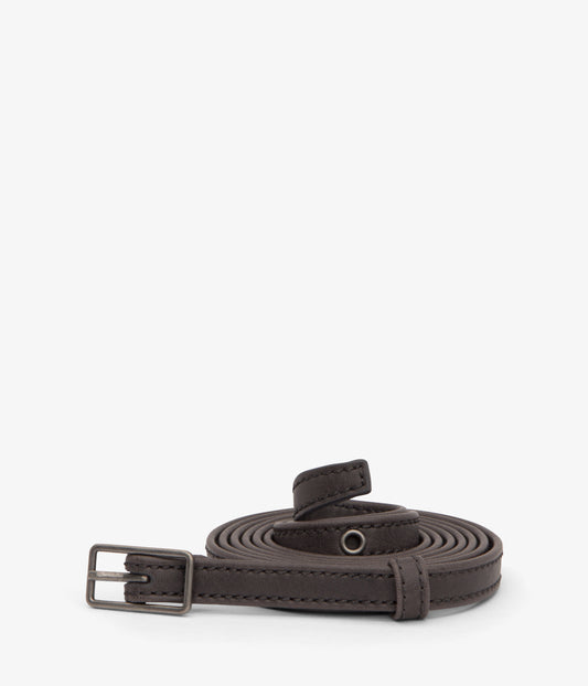 MARION Women's Vegan Skinny Belt | Color: gris- variant::charcoal