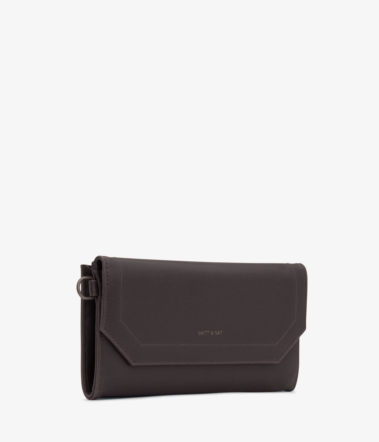 MION Vegan Wristlet Wallet - Vintage | Color: grey- variant::Charcoal