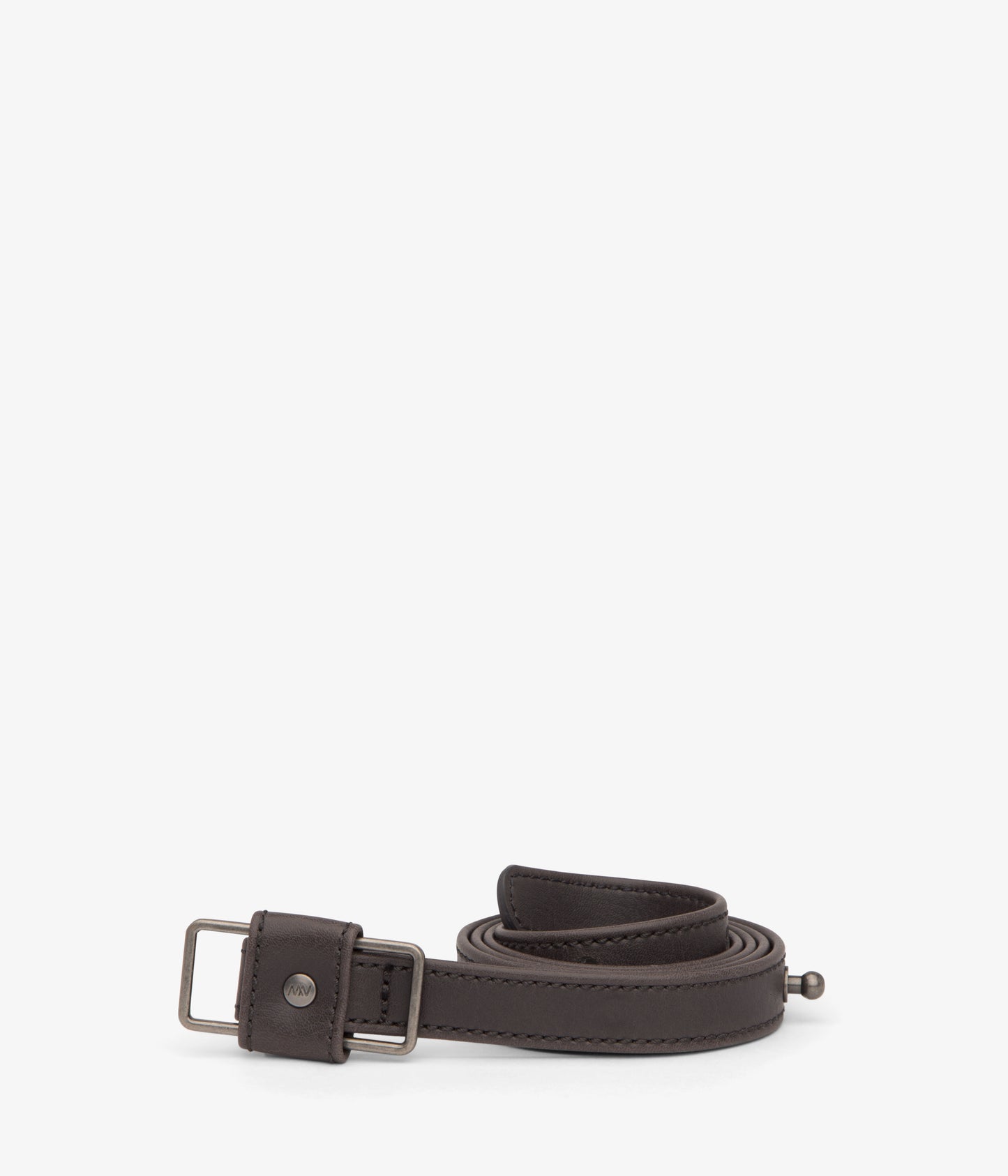 YOKO Women's Vegan Leather Belt | Color: grey- variant::charcoal