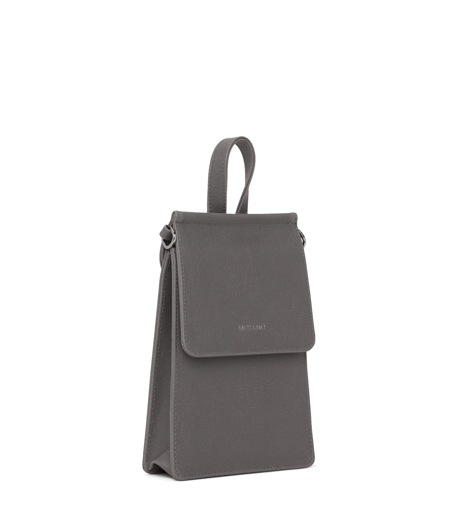 THESSA Vegan Crossbody Bag - Vintage | Color: grey- variant::shadow