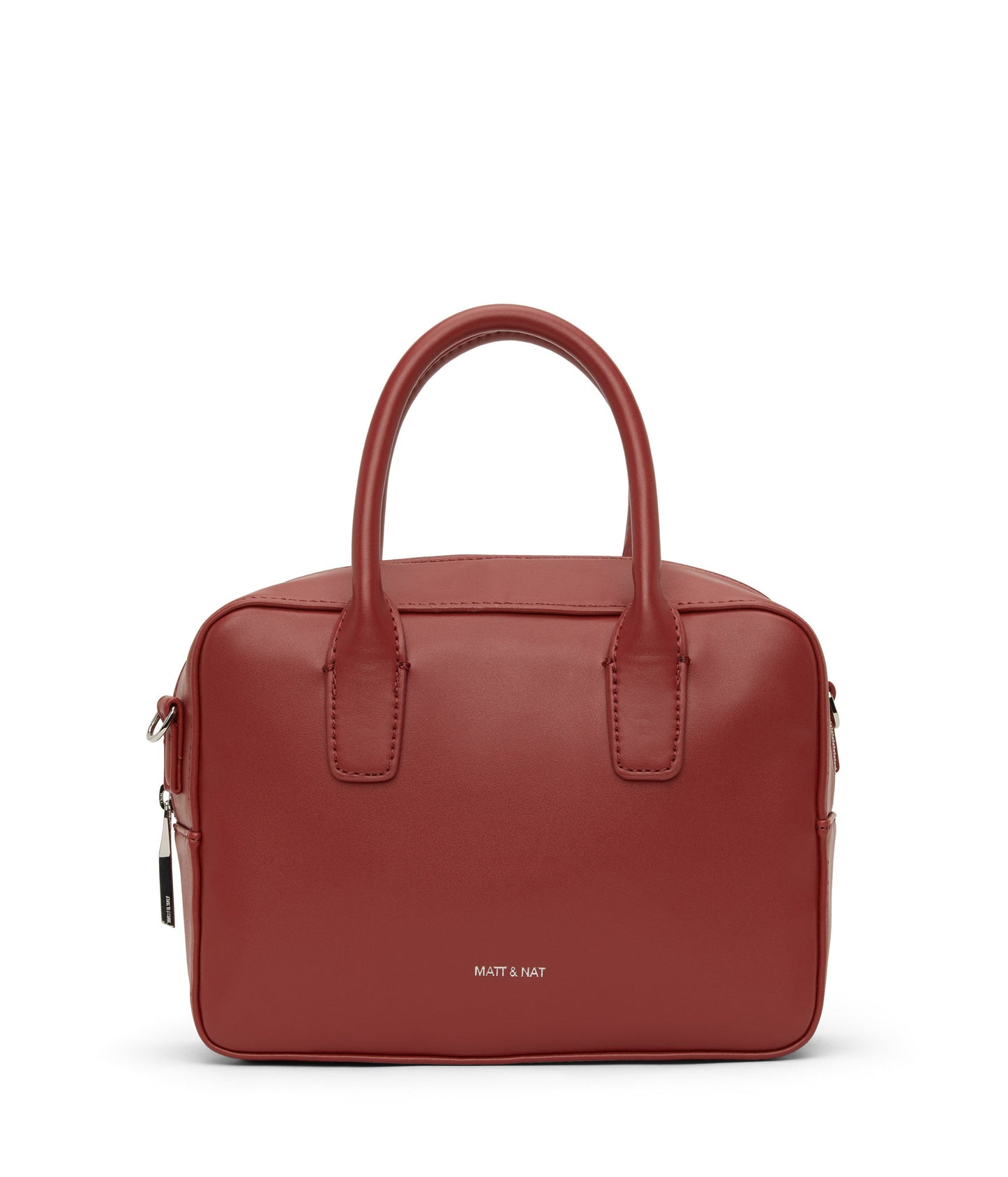 ARLIE Small Vegan Satchel - Loom | Color: Red - variant::gala
