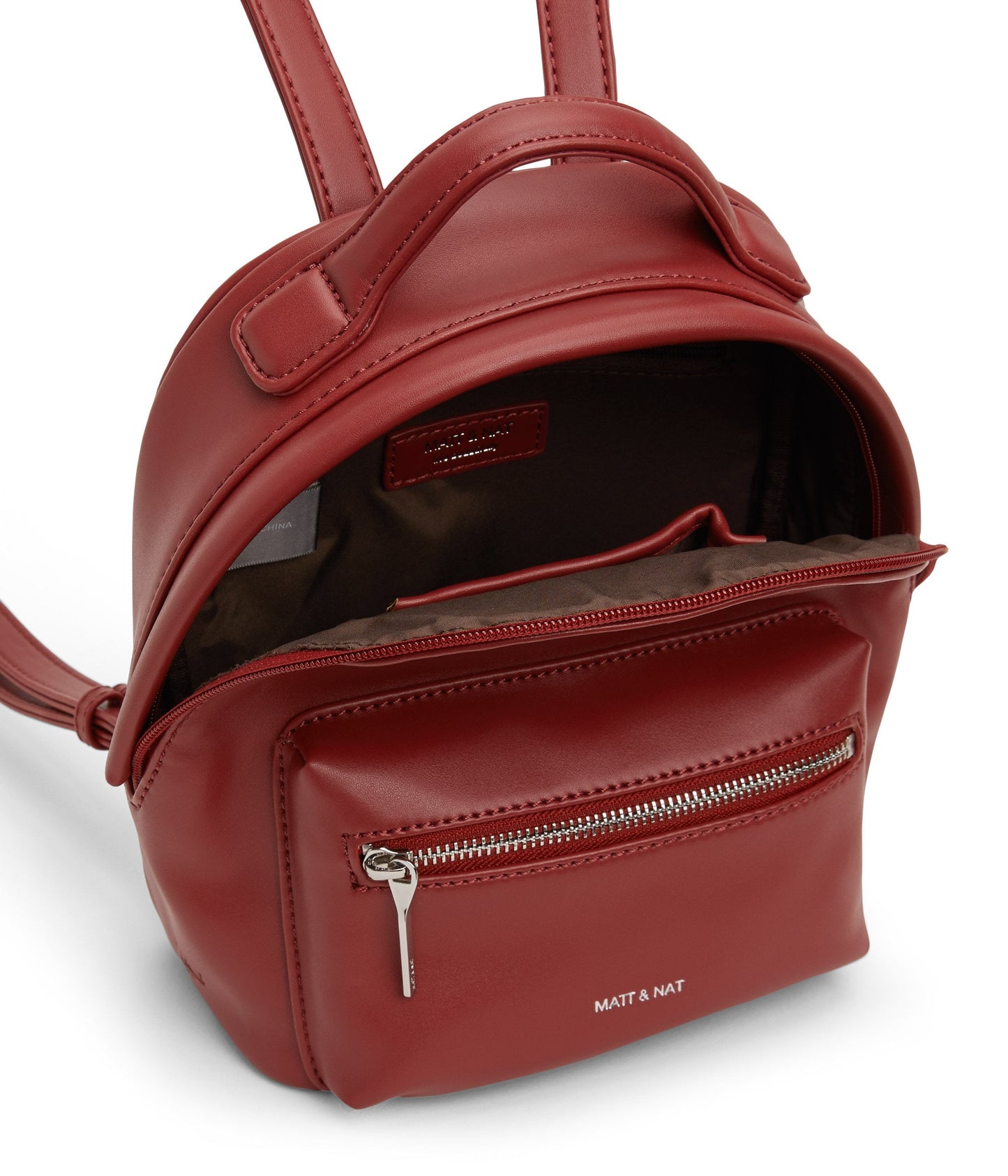 BALIMINI Vegan Mini Backpack - Loom | Color: Red - variant::gala