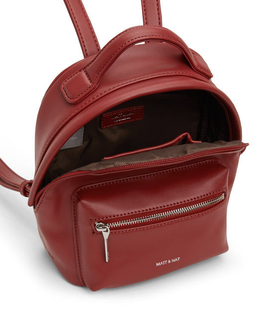 BALIMINI Vegan Mini Backpack - Loom | Color: Red - variant::gala