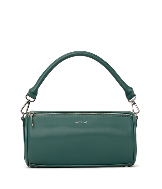 SEOUL Vegan Barrel Satchel - Loom | Color: Blue - variant::kombucha