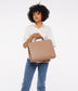 TIA Vegan Satchel - Loom | Color: Tan - variant::cafe