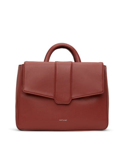 ZOE Vegan Satchel - Loom | Color: Red - variant::gala