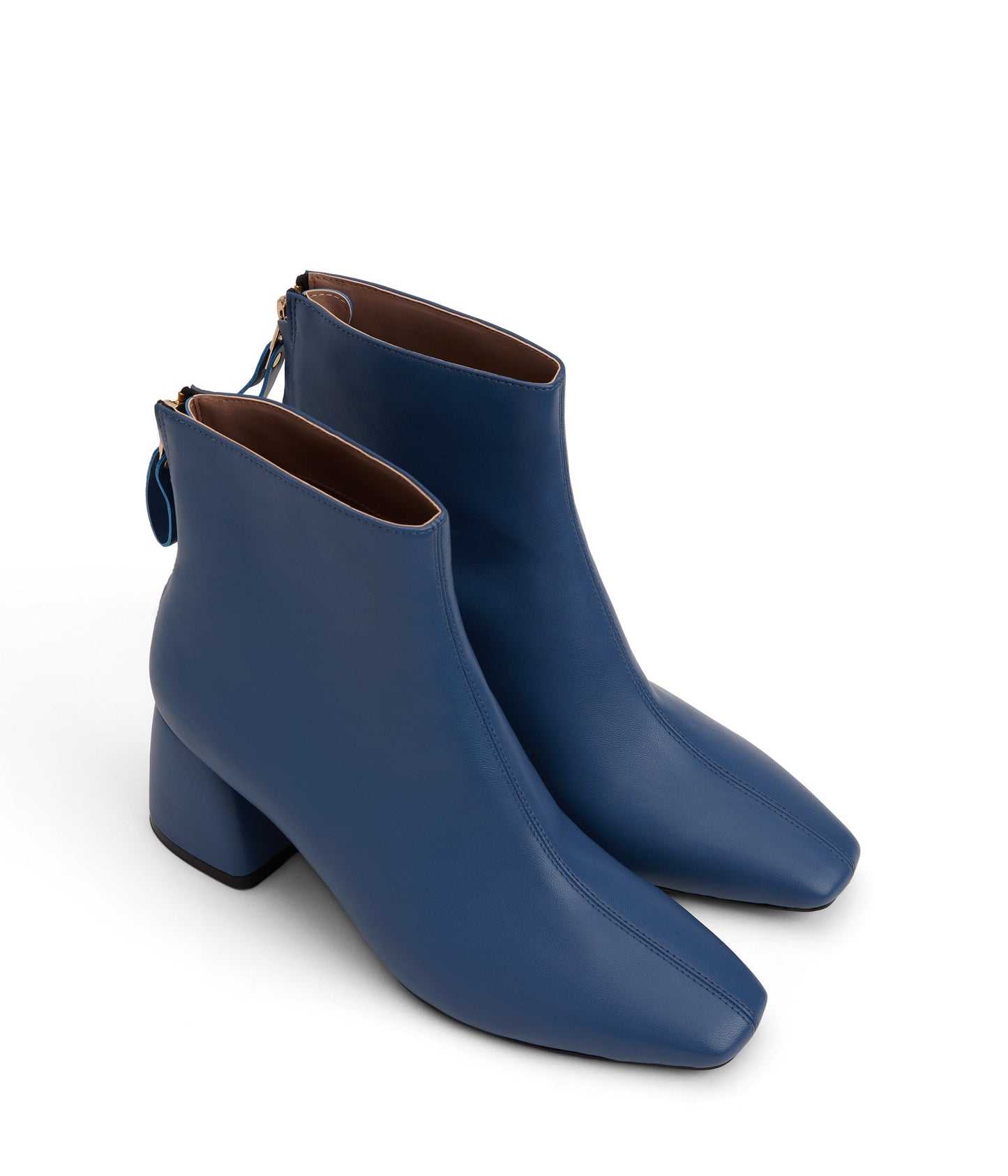 DEENA Women's Vegan Mid Heel Boots | Color: Purple - variant::violet