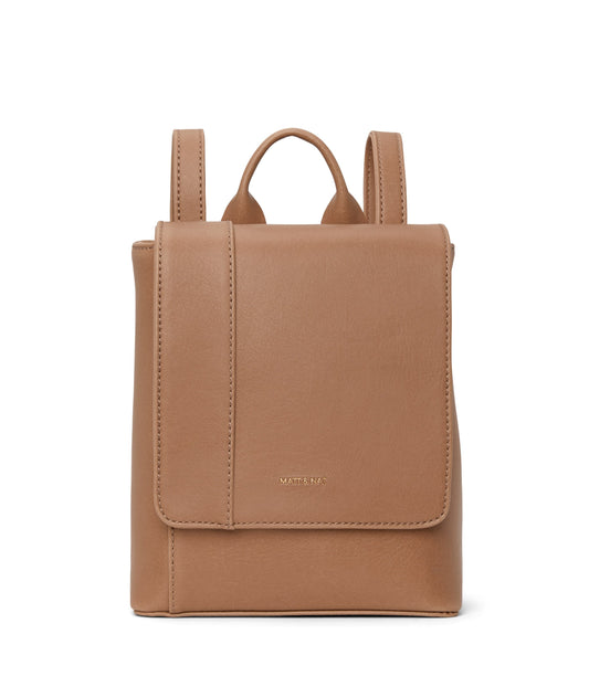 DEELY Vegan Mini Backpack - Vintage | Color: Tan - variant::soy