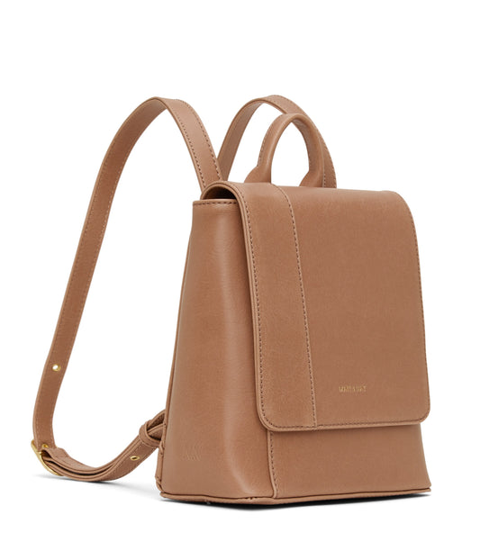DEELY Vegan Mini Backpack - Vintage | Color: Tan - variant::soy