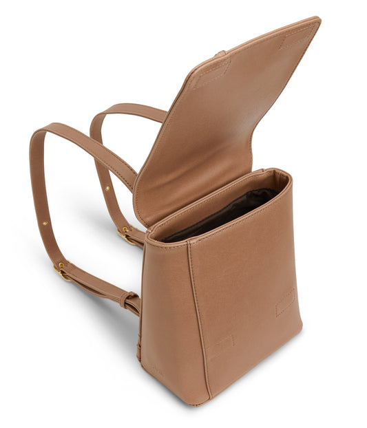 DEELY Vegan Mini Backpack - Vintage | Color: Tan - variant::soy