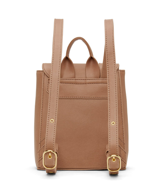 DEELY Vegan Mini Backpack - Vintage | Color: Tan - variant::soy