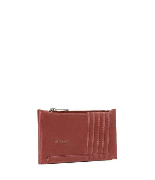 JESSE Slim Vegan Wallet - Vintage | Color: Pink - variant::heirloom