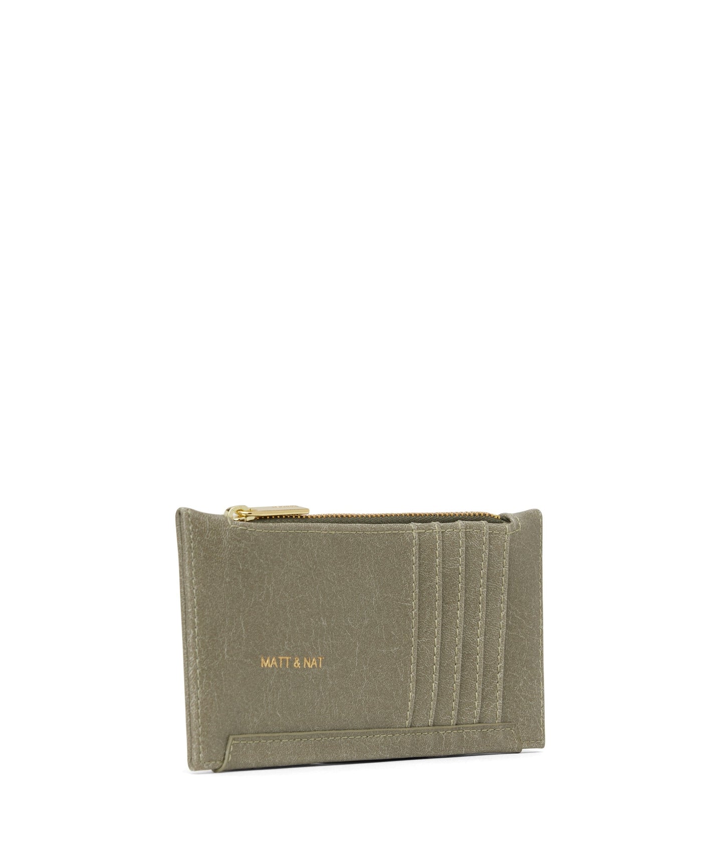 JESSE Slim Vegan Wallet - Vintage | Color: Green - variant::sage