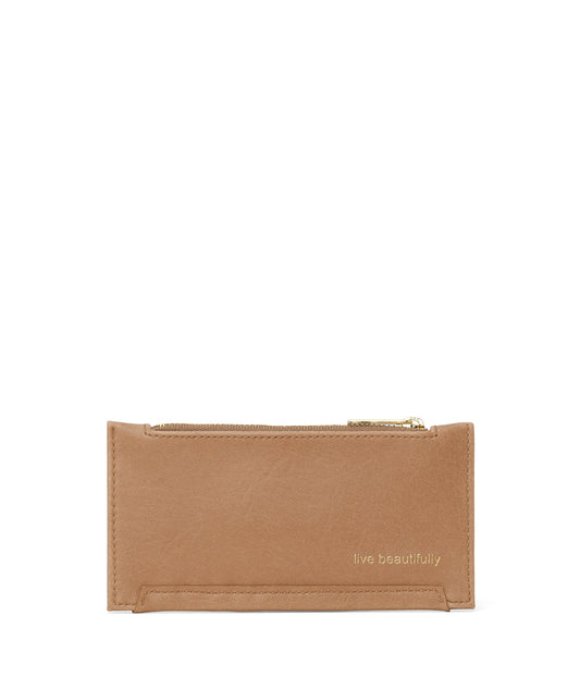 JESSE Slim Vegan Wallet - Vintage | Color: Tan - variant::soy