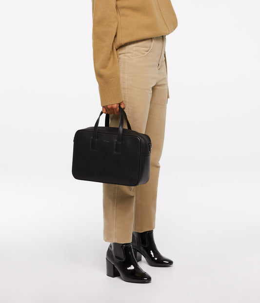 KENSI Vegan Satchel - Vintage | Color: Black - variant::black