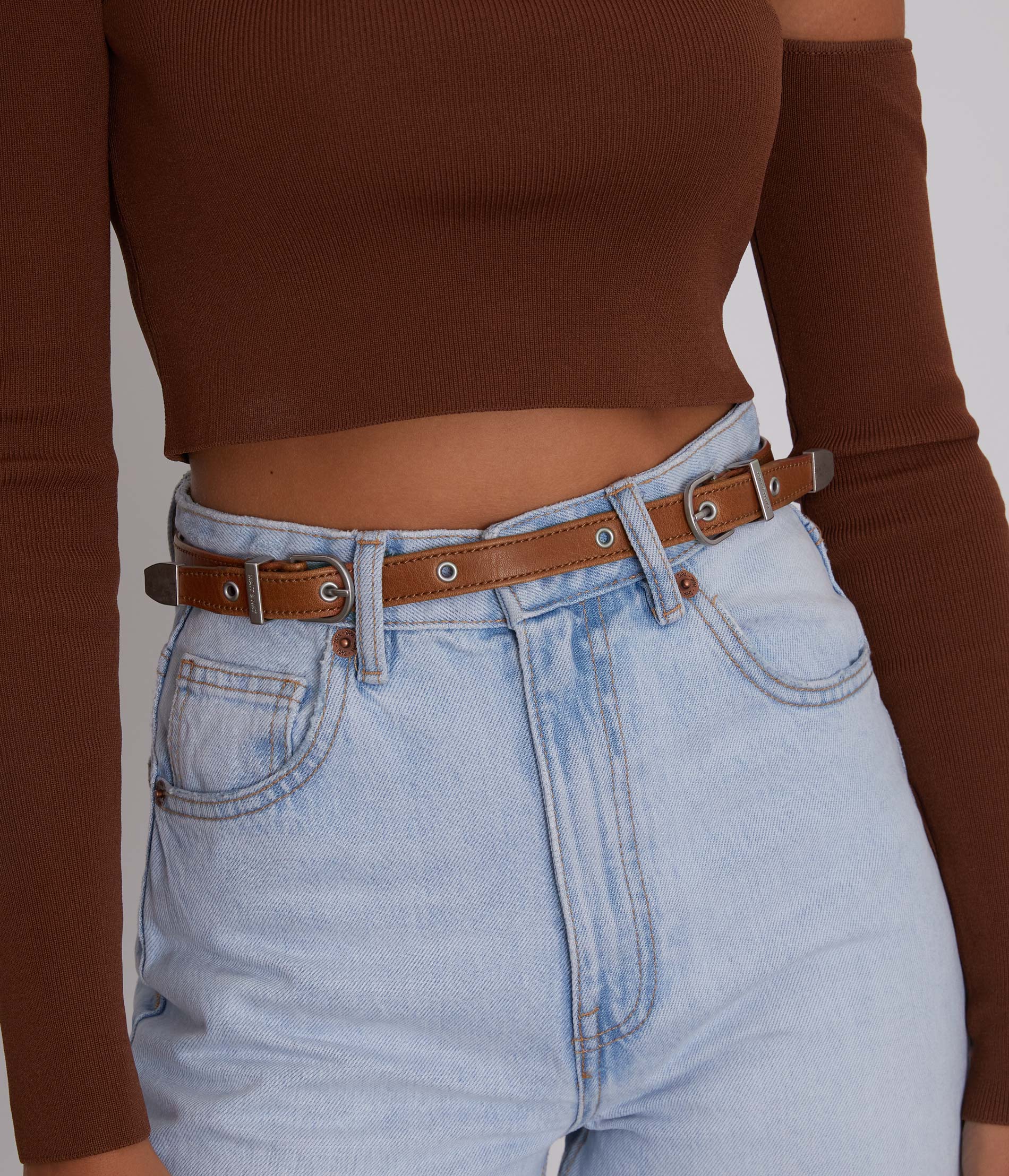 Matt & Nat DOLLY Women's Vegan Skinny Belt, Black