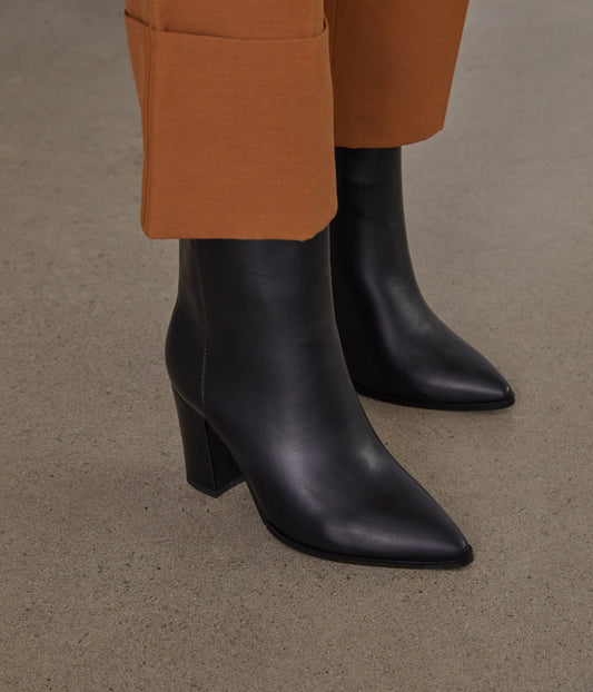 ASAI Women's Vegan High Heel Boots | Color: Black - variant::black