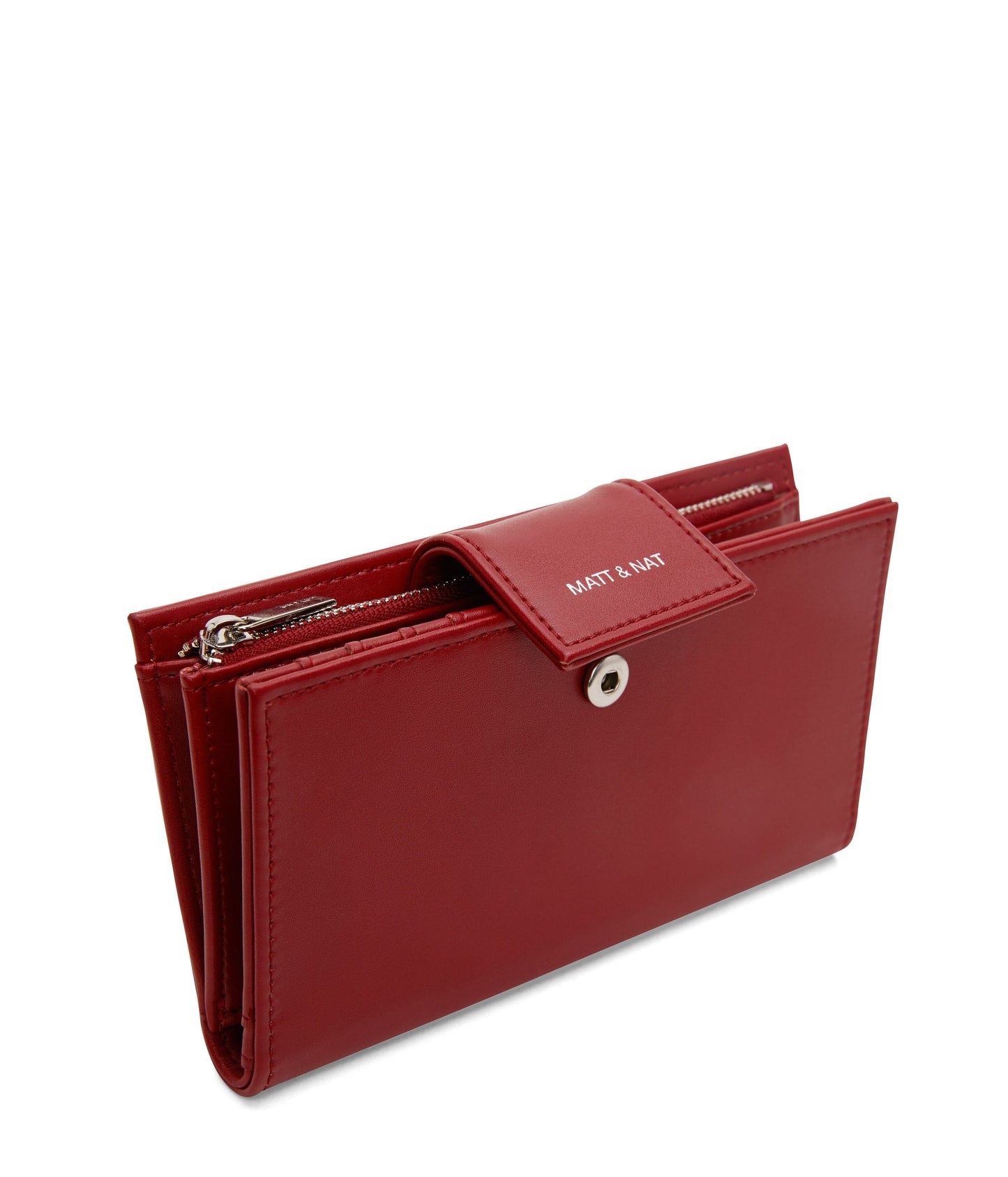 CRUISE Vegan Wallet - Loom | Color: Red - variant::plum