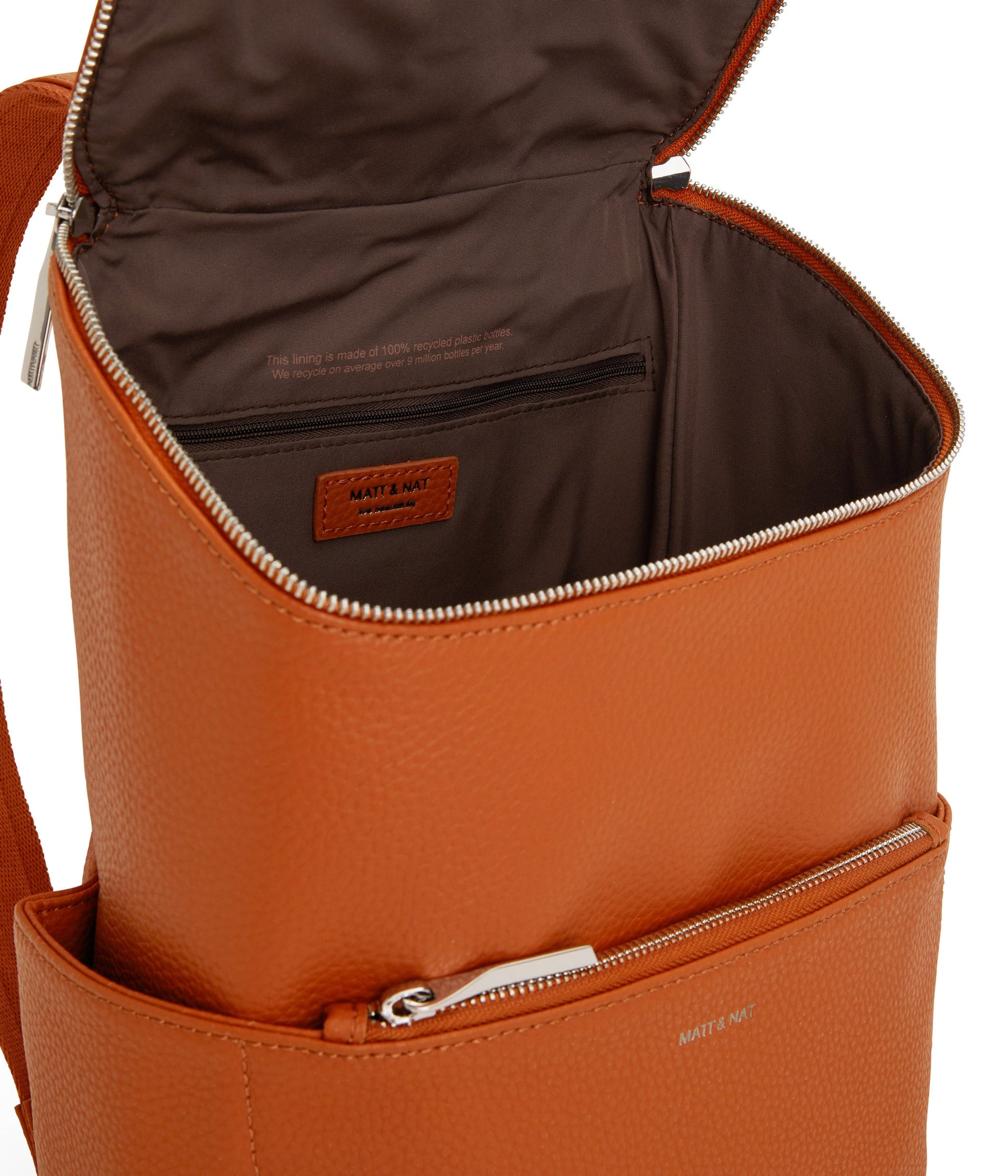 BRAVE MICRO Vegan Crossbody Bag - Purity | Color: Orange - variant::prairie