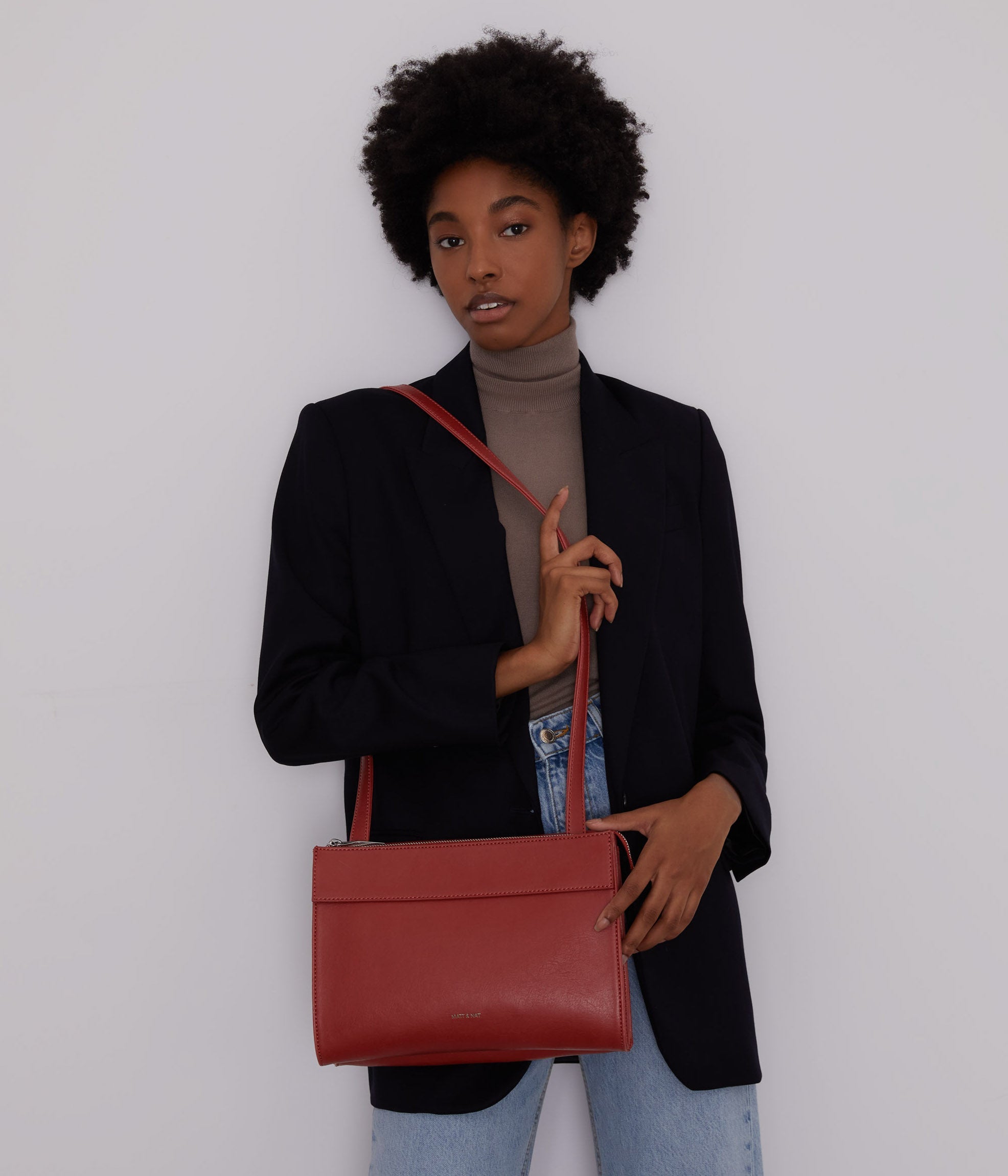 ONRA Vegan Crossbody Bag Vintage Matt Nat USA - Main Image