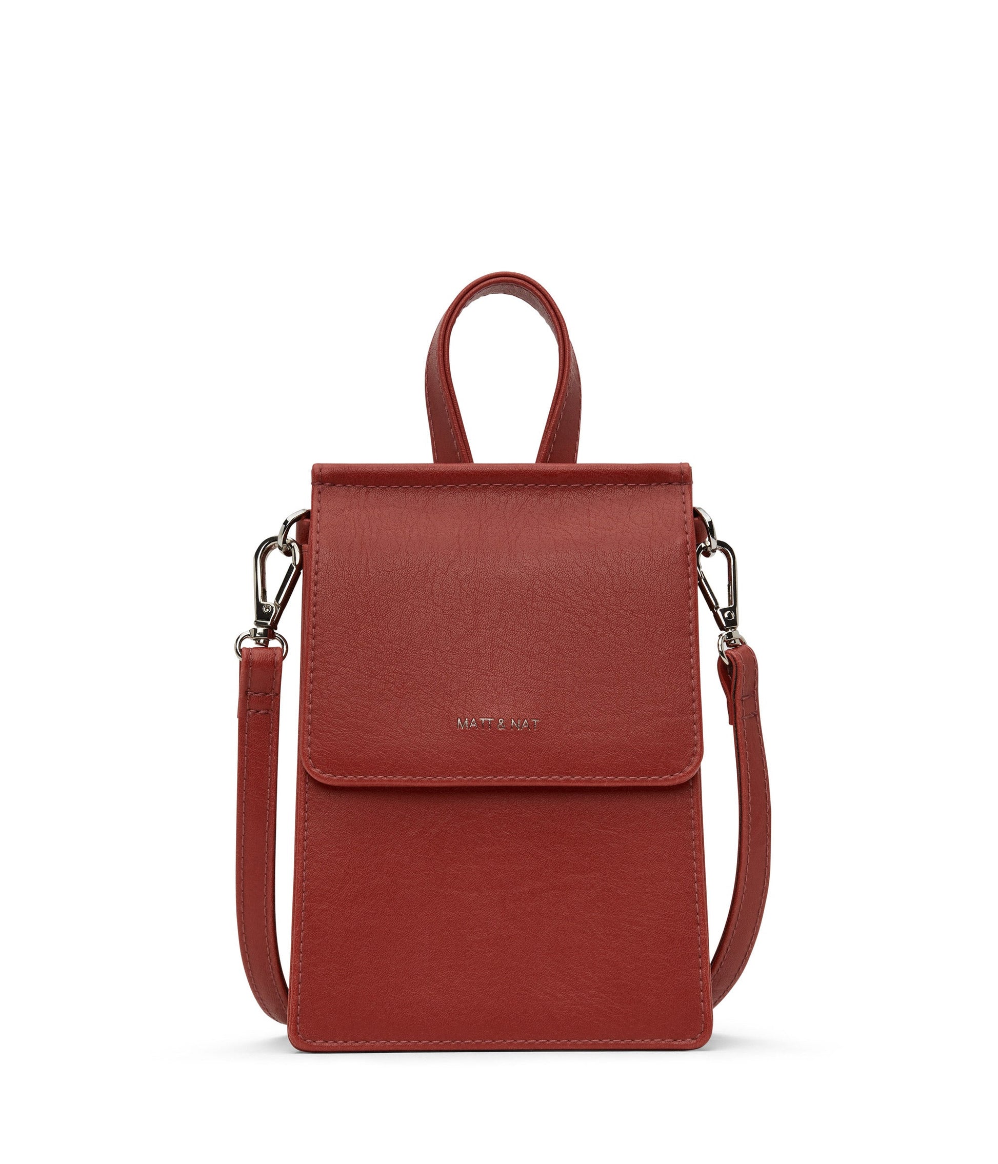 THESSA Vegan Crossbody Bag - Vintage | Color: Red - variant::barn