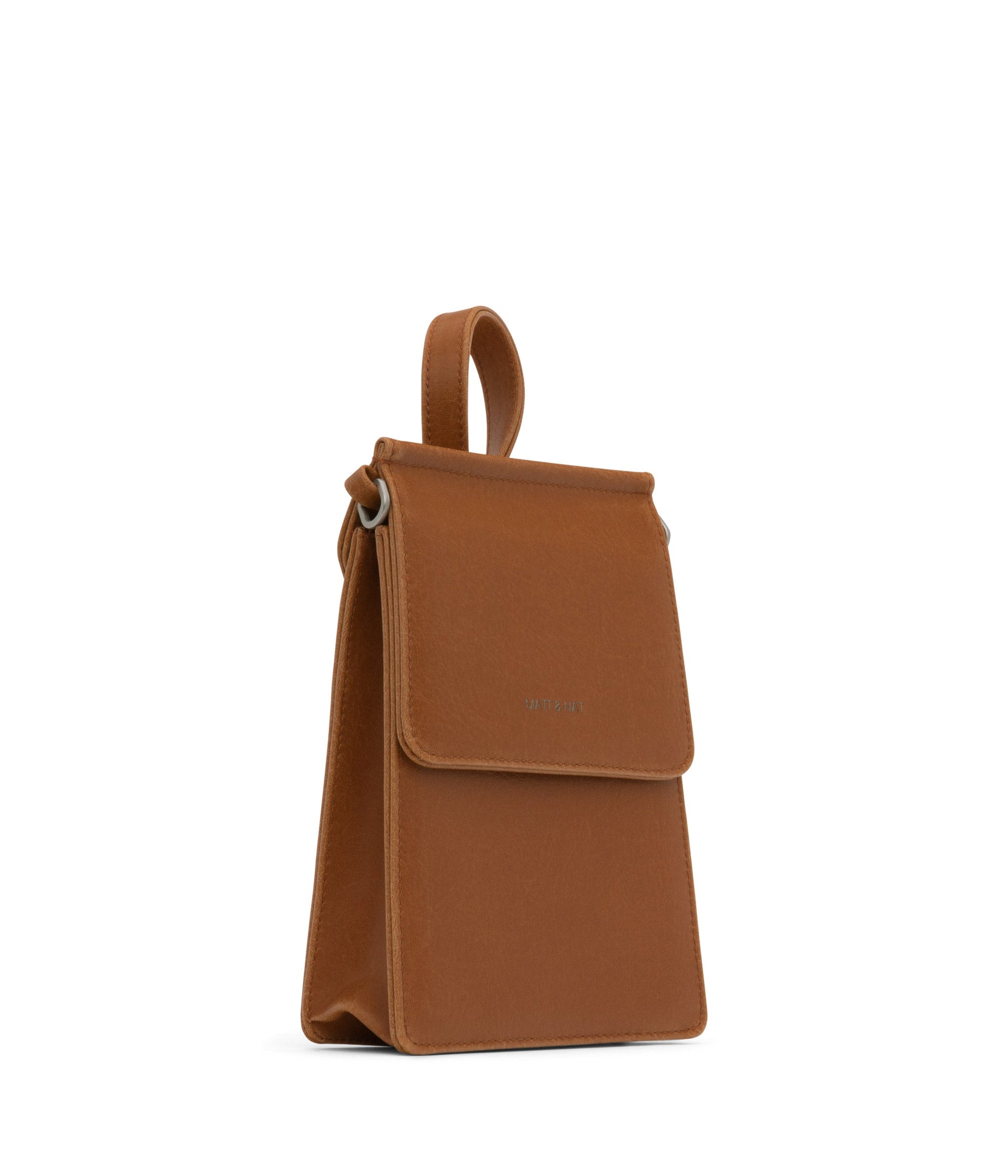 THESSA Vegan Crossbody Bag - Vintage | Color: Brown - variant::chili