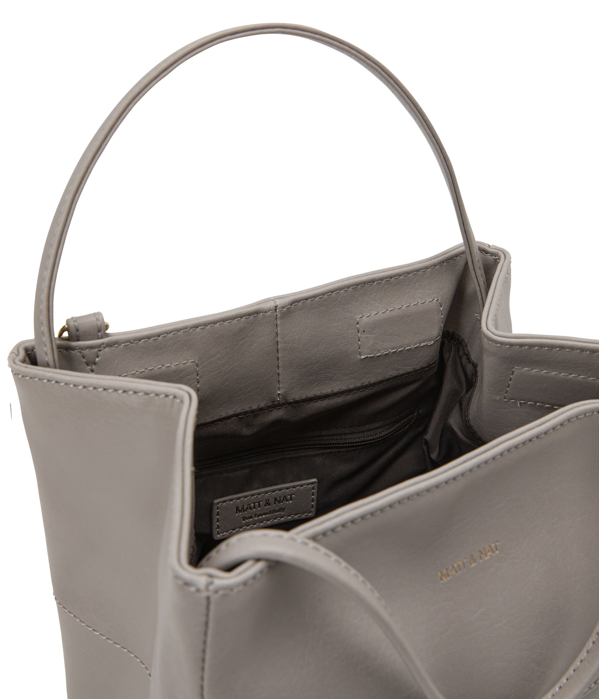 WILLASM Small Vegan Tote Bag - Vintage | Color: Grey - variant::wave