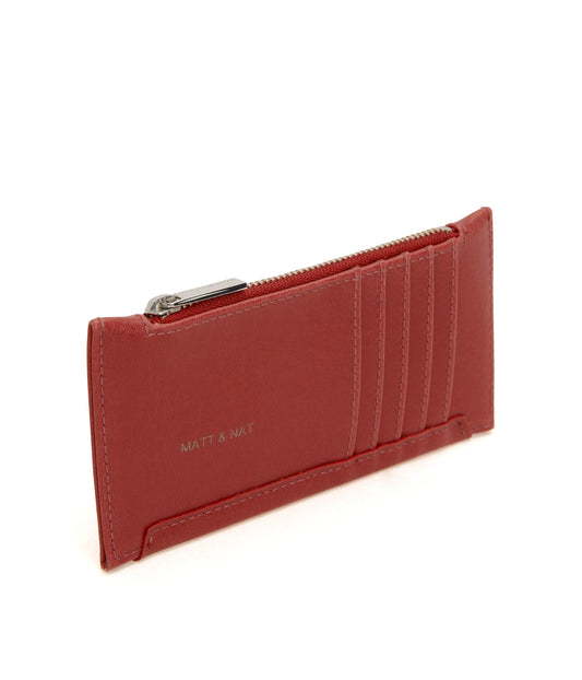 JESSE Slim Vegan Wallet - Vintage | Color: Red - variant::barn