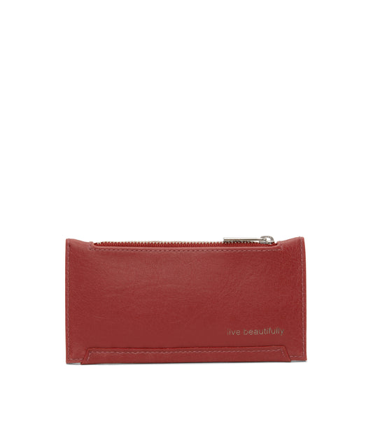 JESSE Slim Vegan Wallet - Vintage | Color: Red - variant::barn