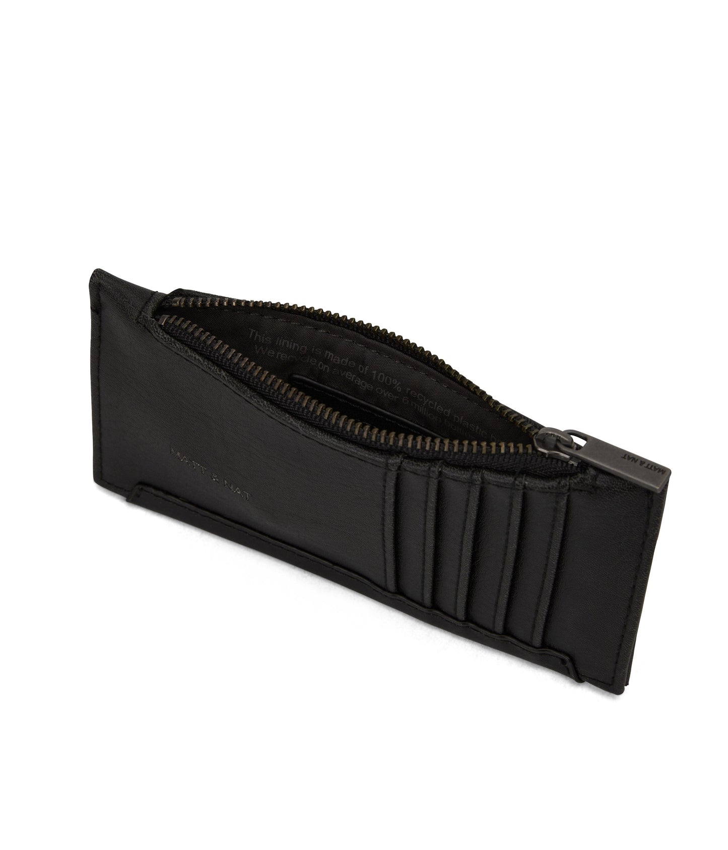 JESSE Slim Vegan Wallet - Vintage | Color: Black - variant::black