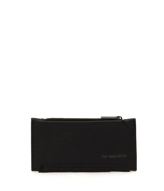 JESSE Slim Vegan Wallet - Vintage | Color: Black - variant::black