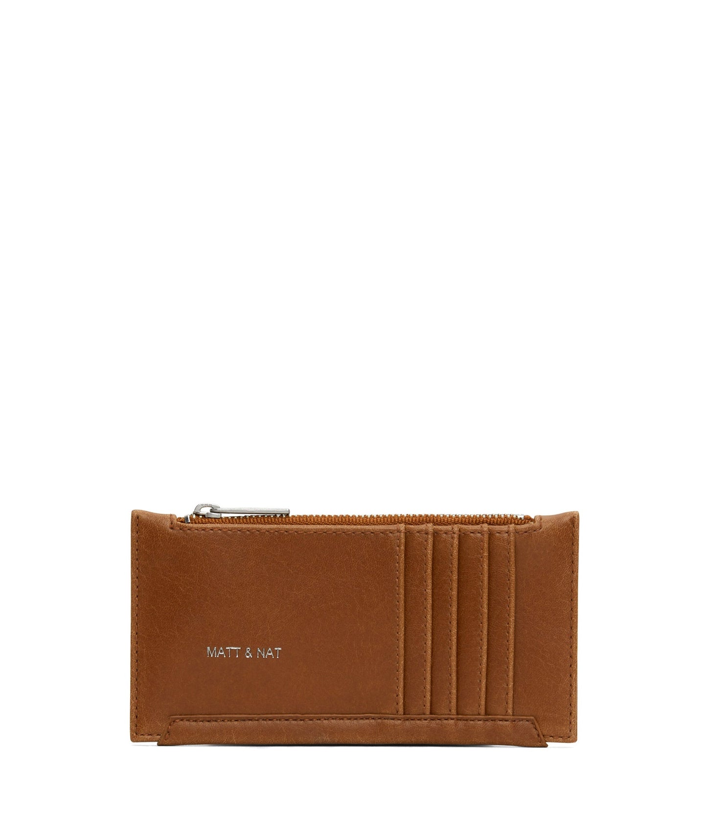 JESSE Slim Vegan Wallet - Vintage | Color: Brown - variant::chili