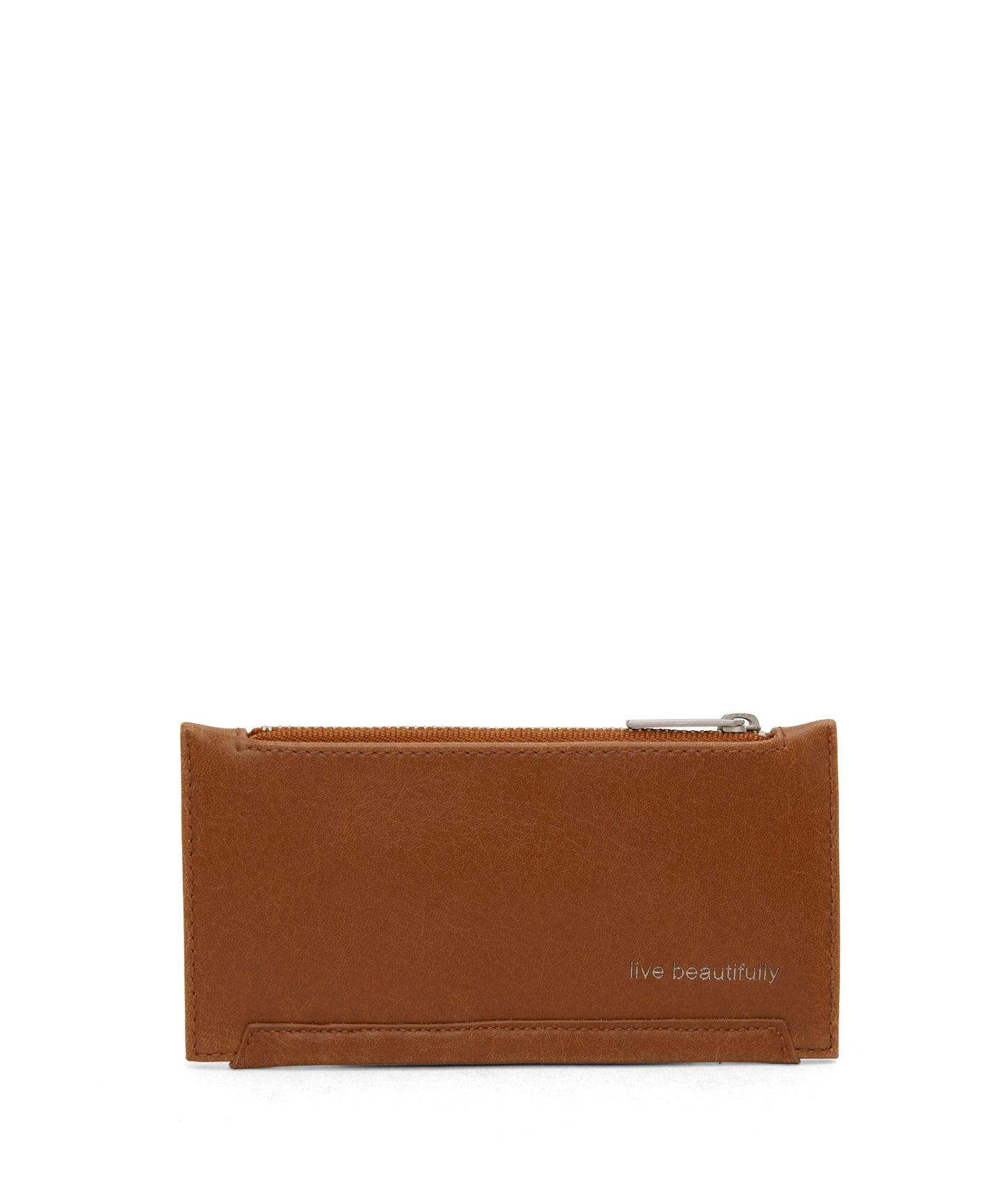 JESSE Slim Vegan Wallet - Vintage | Color: Brown - variant::chili