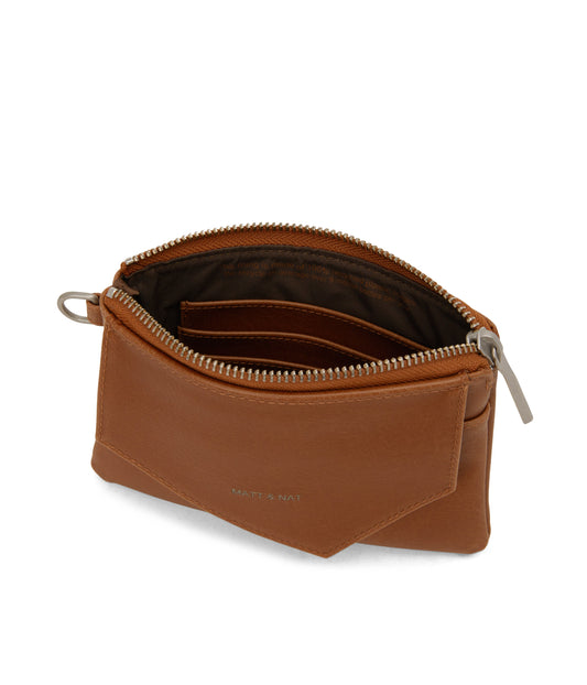 NIA SM  Small Vegan Wallet - Vintage | Color: Brown - variant::chili