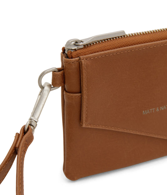 NIA SM  Small Vegan Wallet - Vintage | Color: Brown - variant::chili
