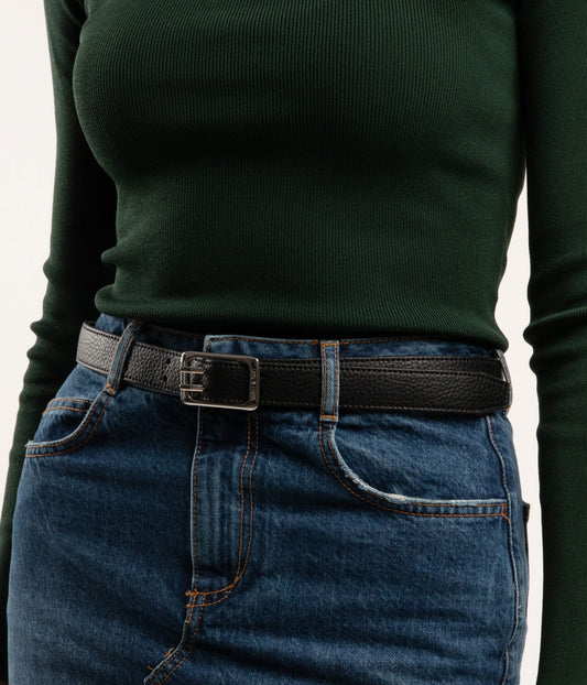 ZANA Vegan Leather Waist Belt - Purity | Color: Green - variant::herb