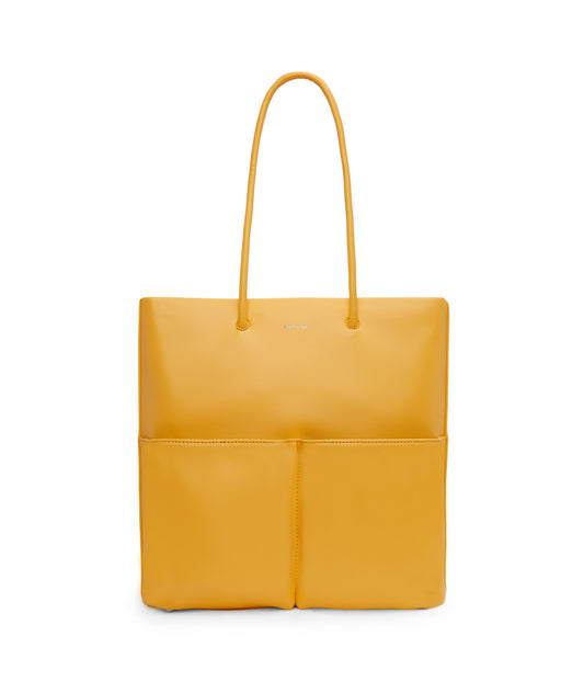 BERTA Vegan Tote Bag - Loom | Color: Yellow - variant::citrine