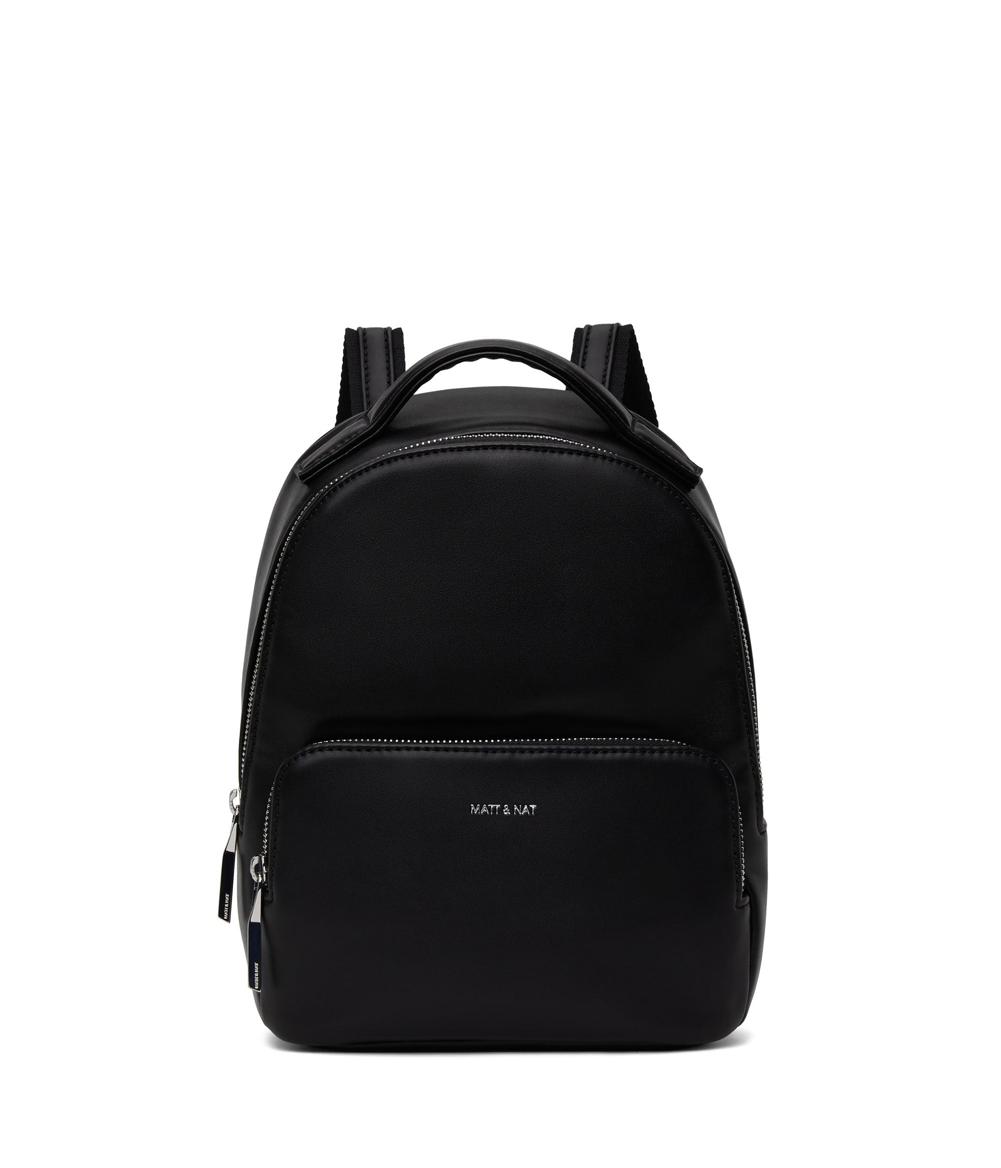 http mattandnat.com shop handbags backpacks munich-mini-black Minoru Leather Mini Backpack Bostanten BOSTANTEN Small backpack with adjustable shoulder strap top zipper closure Backpack Matt And Nat Black