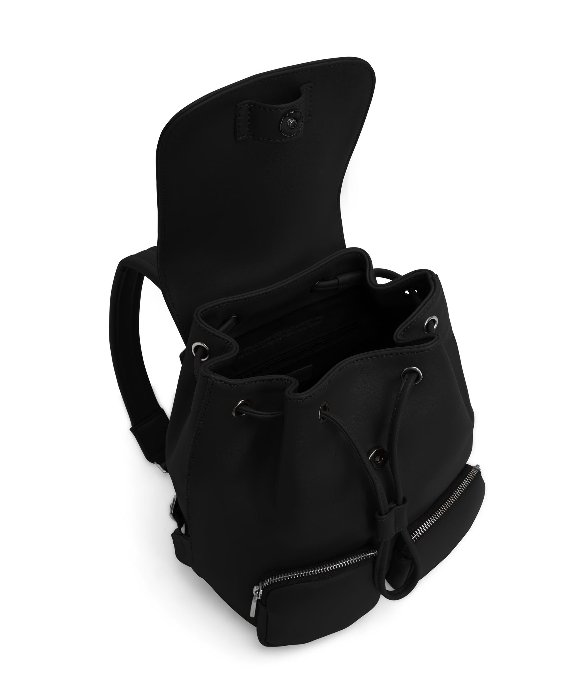 backpack recycled bottles vegan leather TATUM Vegan Backpack - Loom