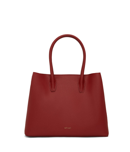 KRISTASM Small Vegan Satchel - Purity | Color: Red - variant::passion