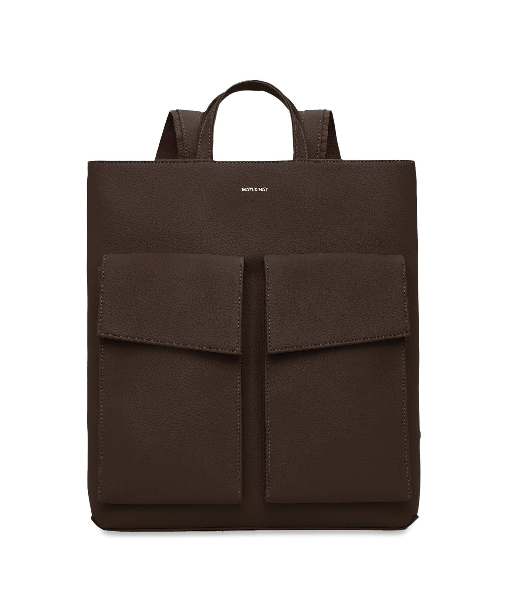 MYRON Vegan Backpack - Purity | Color: Brown - variant::chocolate