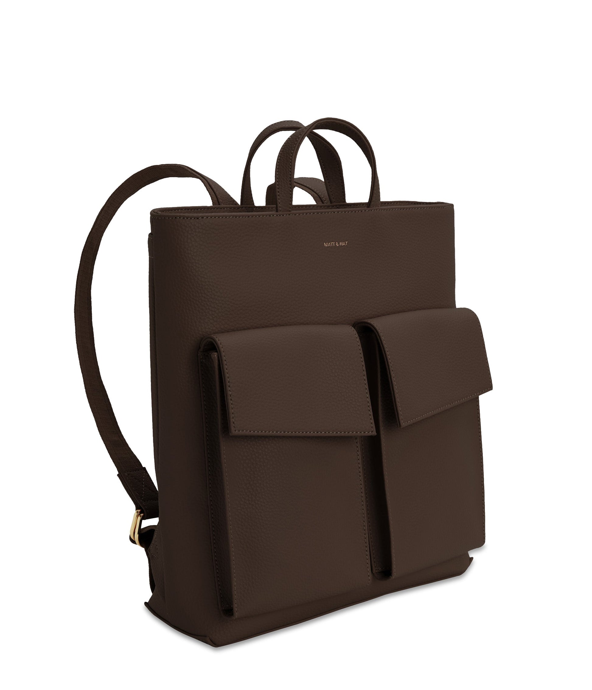 MYRON Vegan Backpack - Purity | Color: Brown - variant::chocolate