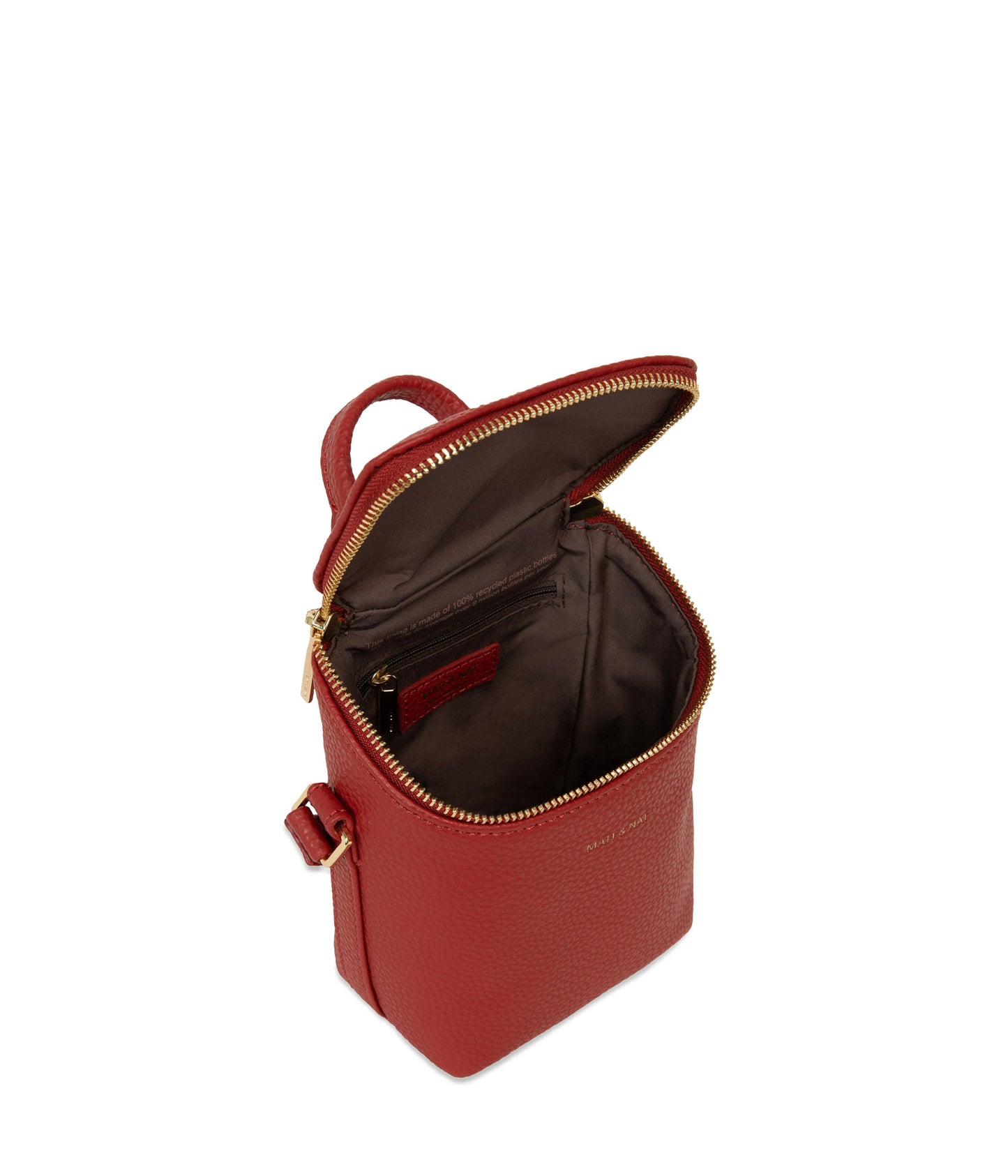 BRAVE MICRO Vegan Crossbody Bag - Purity | Color: Red - variant::passion