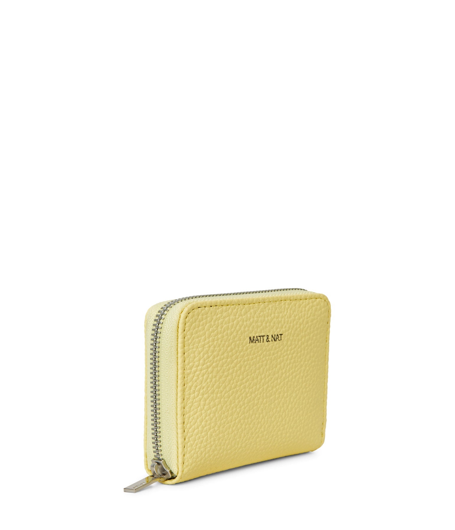 RUE Small Vegan Zip Wallet - Purity | Color: Yellow - variant::daffodil