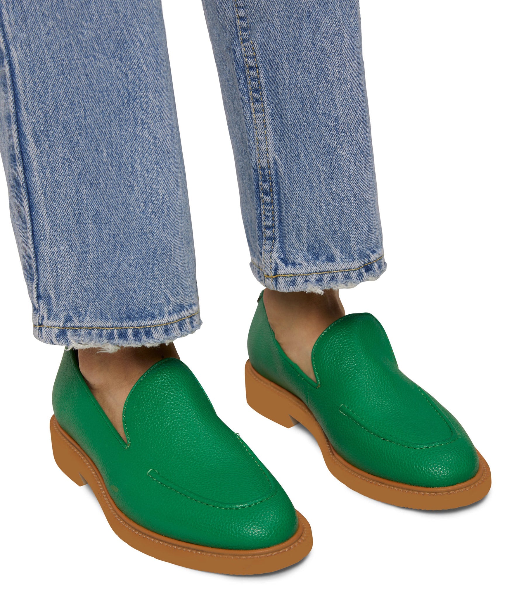 LAJ Women’s Vegan Loafer | Color: Green - variant::green